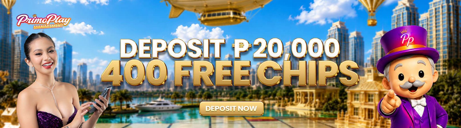 PrimoPlay77- 400 FREE CHIPS